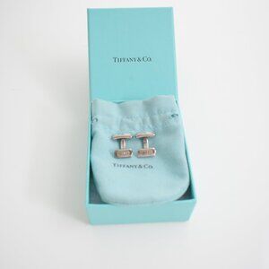 Tiffany & Co. 1837 Sterling Silver Bar Cufflinks